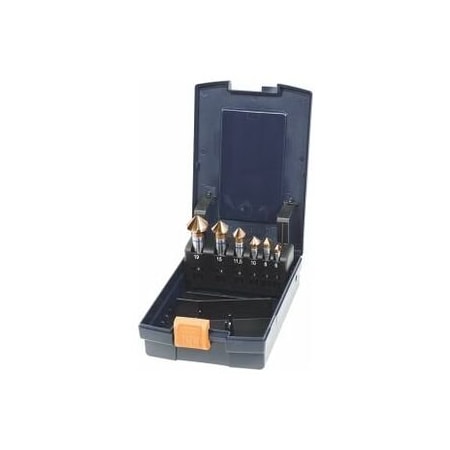 Garant 6 Pc High-Precision HSS-E Countersink Set, 90 Deg, AlTiCN Coated, 6 mm to 19 mm 150391 6